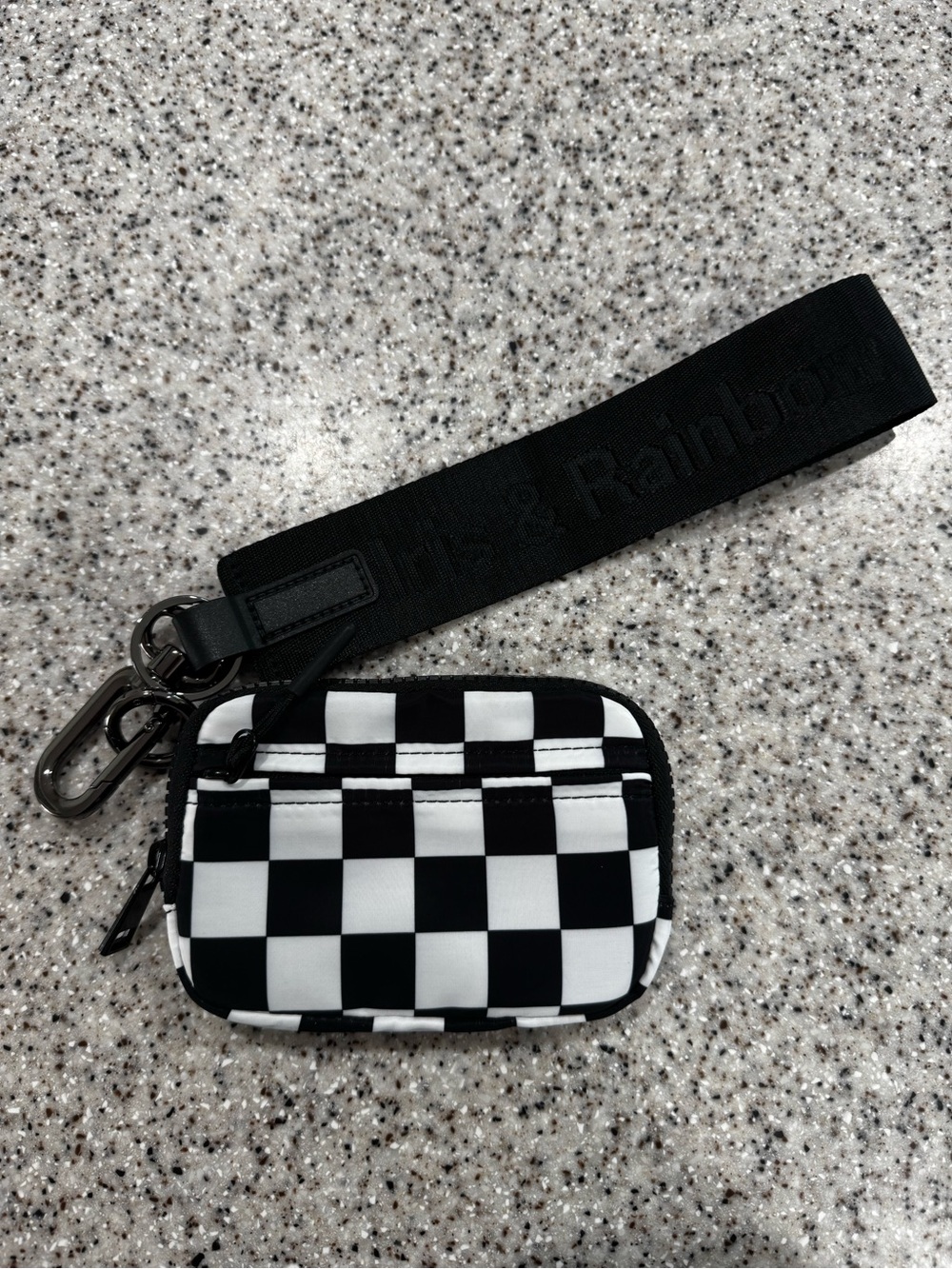 Iris & Rainbow small nylon wristlet wallet